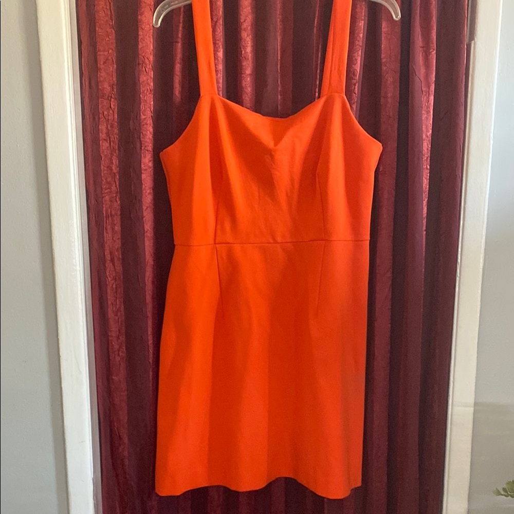 Chic Orange Strappy Dress